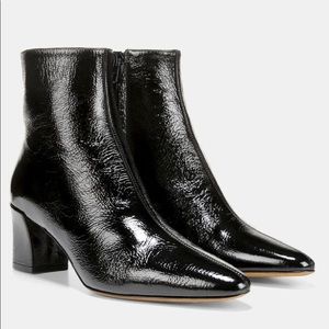 Vince Patent Leather Booties